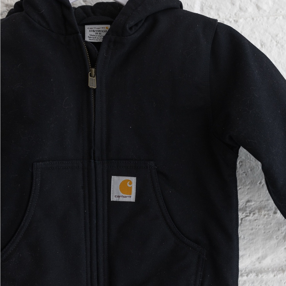 Carhartt Kids Black Hoodie - XXS (4-5) - Picture 2 of 7